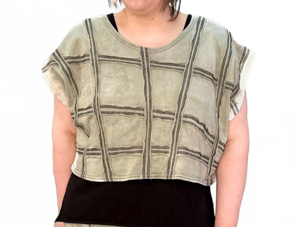 NEW CYNTHIA ASHBY verge boxy top in yucca